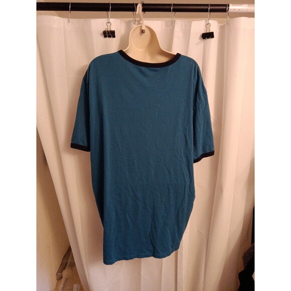 Timberland Men's Short Sleeve Green Blue Graphic Logo T-Shirt Tee Size 2XLarge - Picture 3 of 5